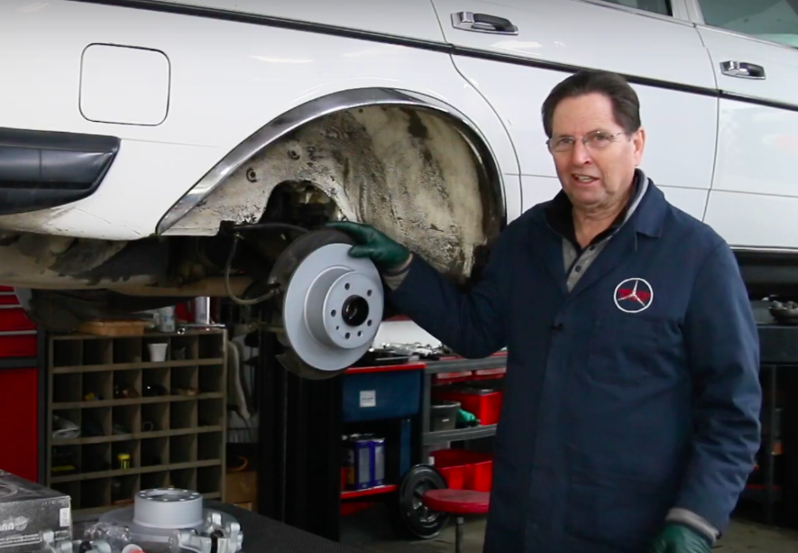 Classic Mercedes Brake Restore Zimmerman Rotors and Brembo Pads a